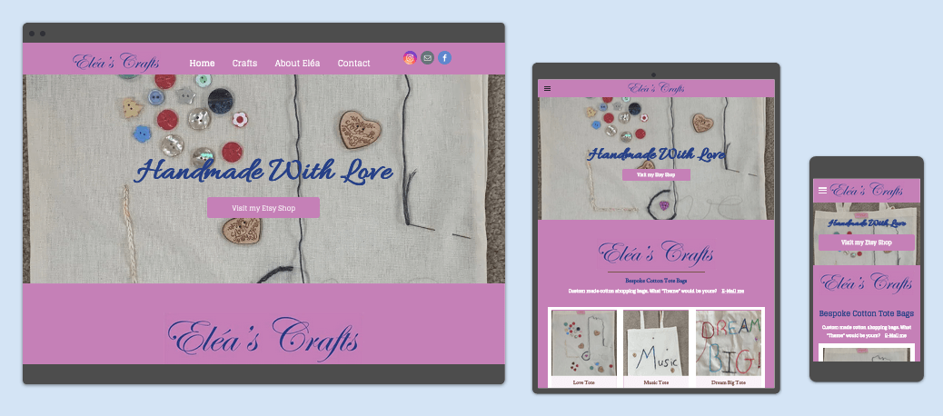 A screenshot of a website on a tablet , phone , and computer.