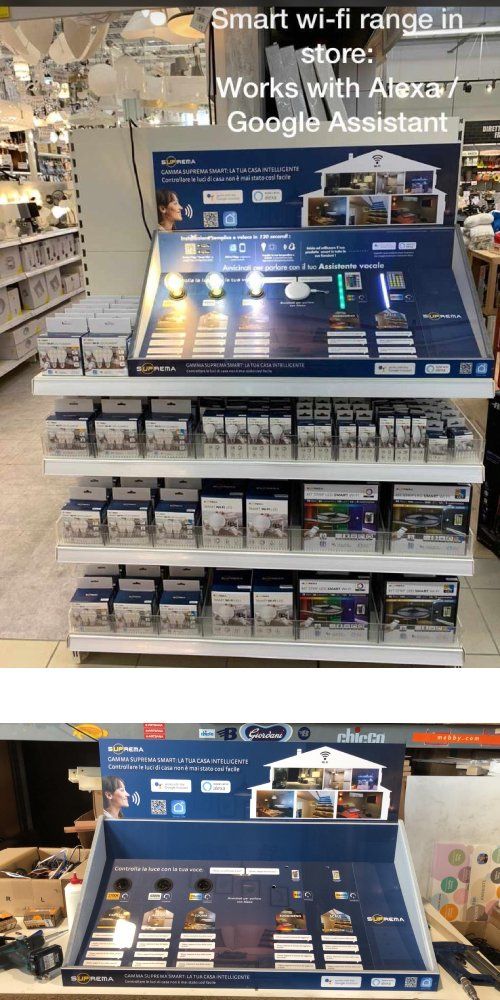 ESP-LE503_Espositore in Legno Cablato Smart Alexa_Google