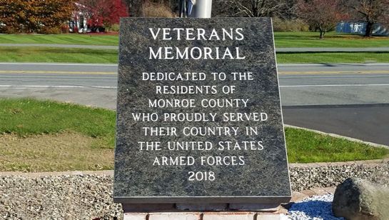 A memorial for veterans of monroe county who proudly served their country in the united states armed forces