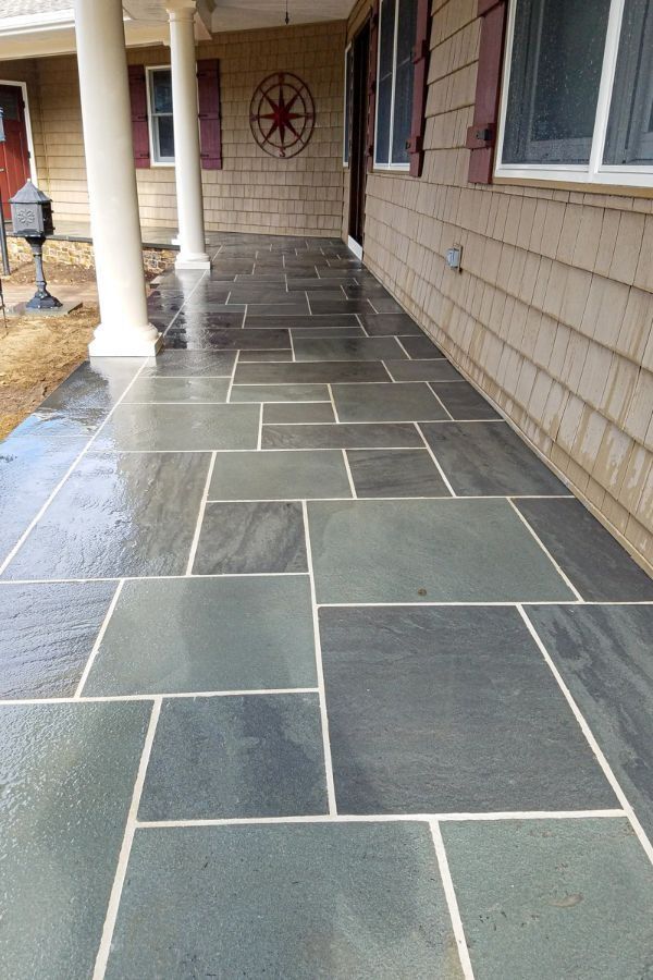 Beautiful Slab Walkway — Egg Harbor Township, NJ — EV Lawn and Landscape