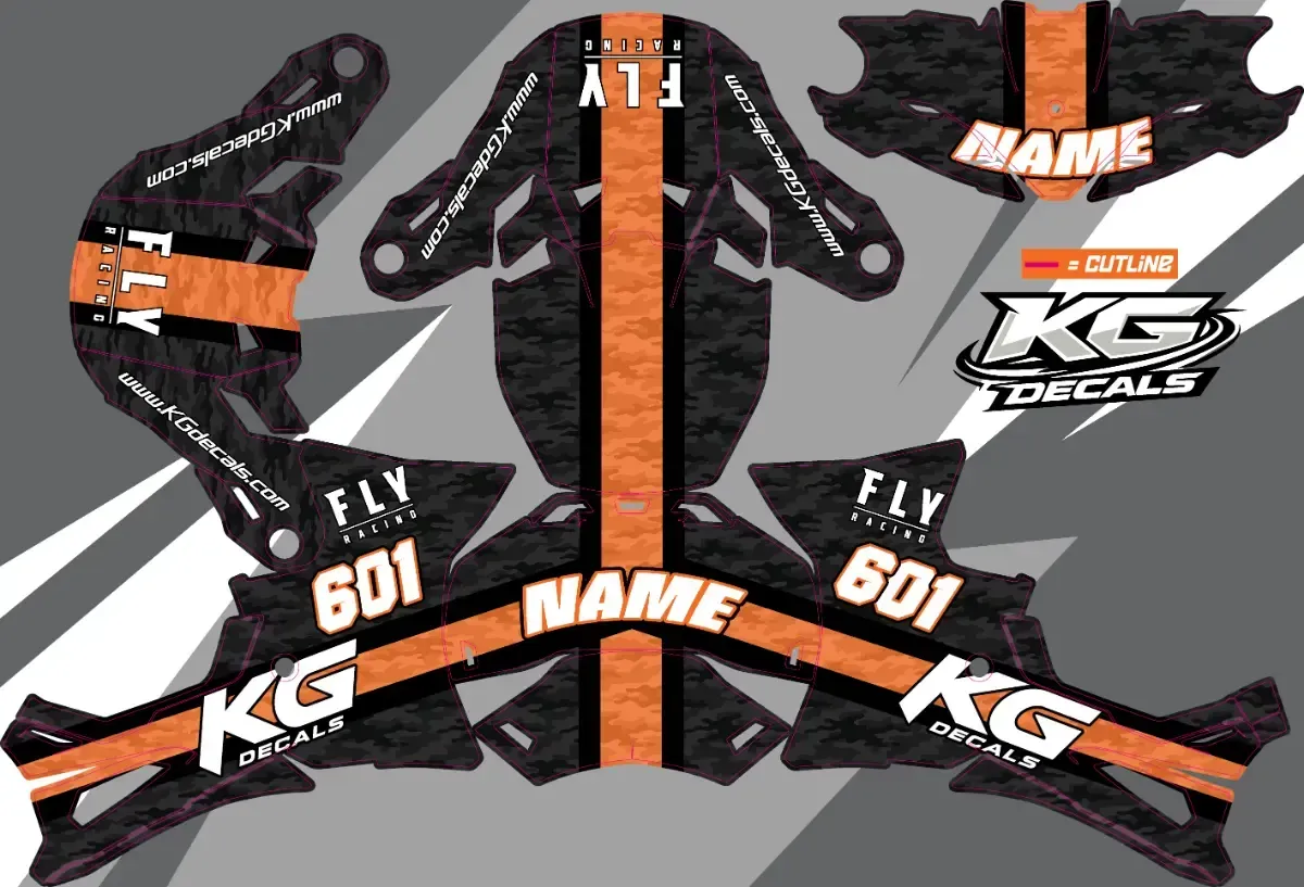 FLY RACING FORMULAE 3 — lines blk orange camo