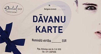 Dāvanu karte  | Stomatoloģijas klīnika Dental Shop