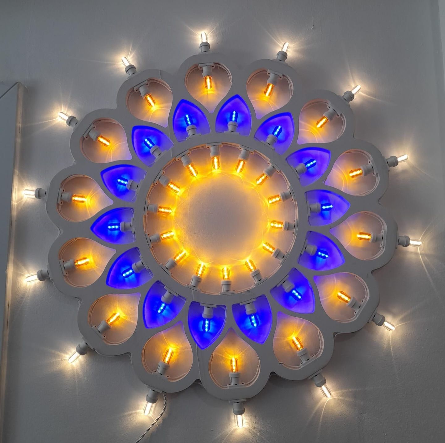 stella fiore gialla e blu