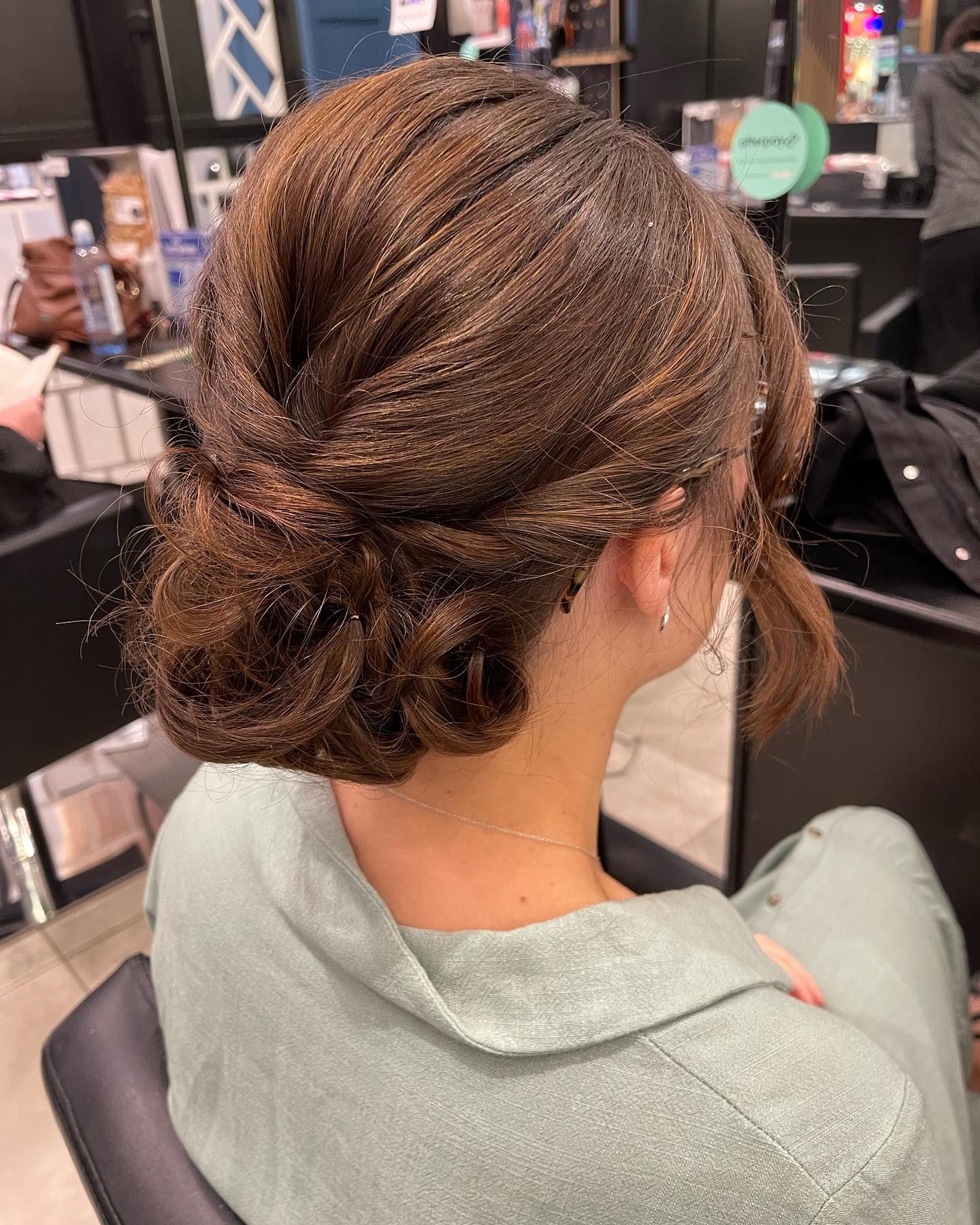 Woman With Brown Braided Updo Hairstyle — Wow! Excellence in Hair in Toowoomba, QLD