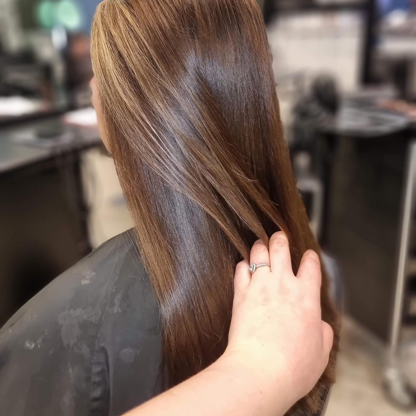 Person With Smooth, Shiny Brown Hair — Wow! Excellence in Hair in Toowoomba, QLD