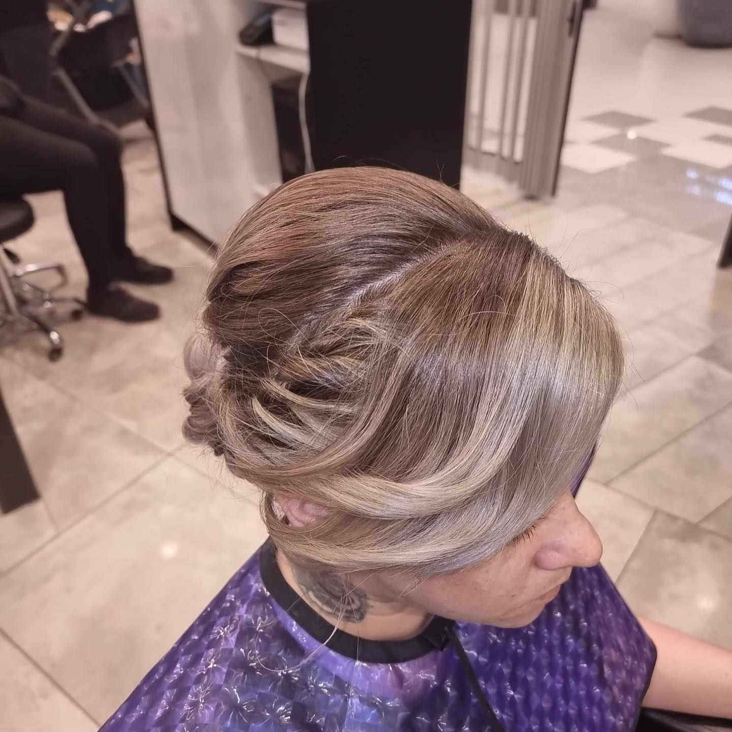 Woman With Blonde Updo at a Salon — Wow! Excellence in Hair in Toowoomba, QLD