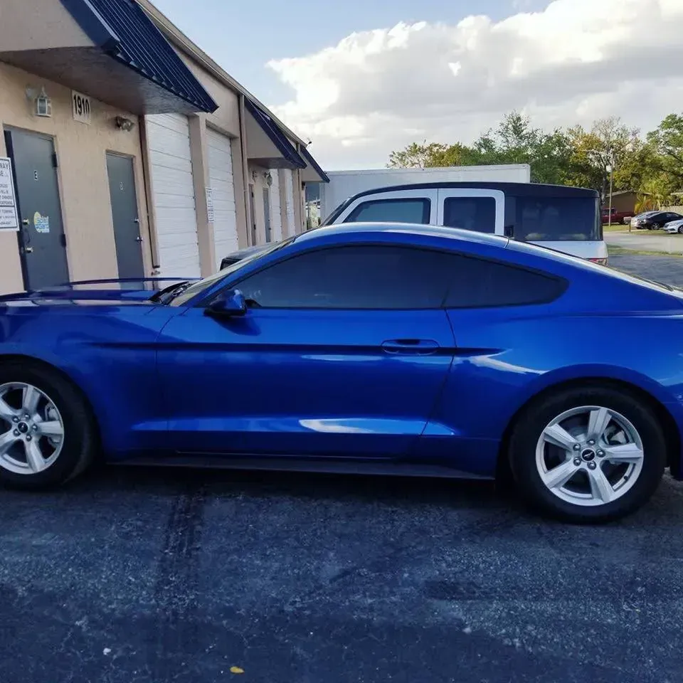 Parked  Blue Car — Miramar, FL — Oscar Tint Solutions