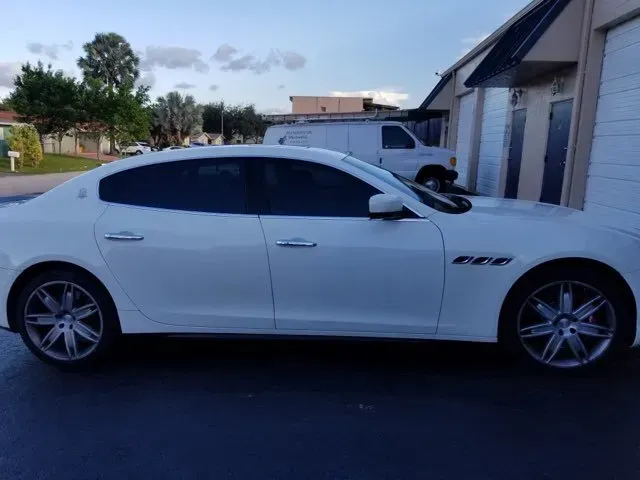 Newly Painted White Car — Miramar, FL — Oscar Tint Solutions