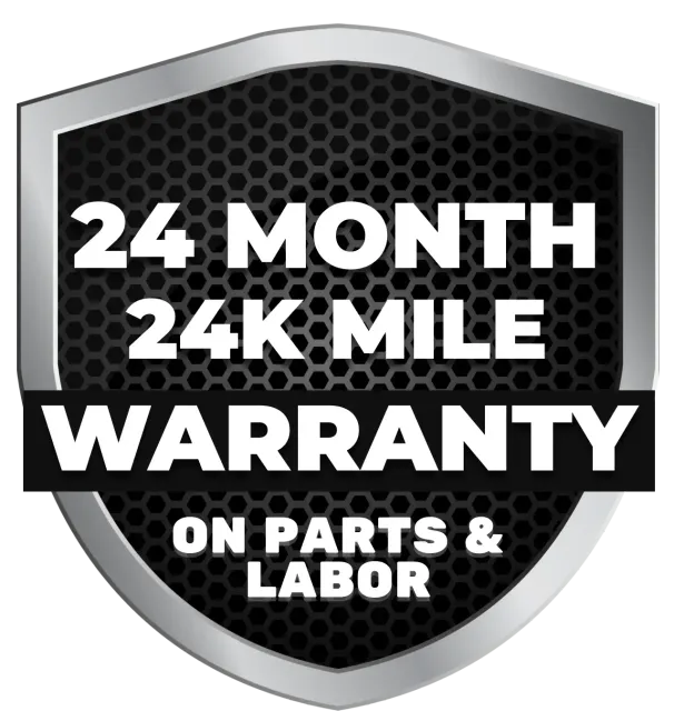 24 Month 24K Mile Warranty Logo | Garry's Service Center