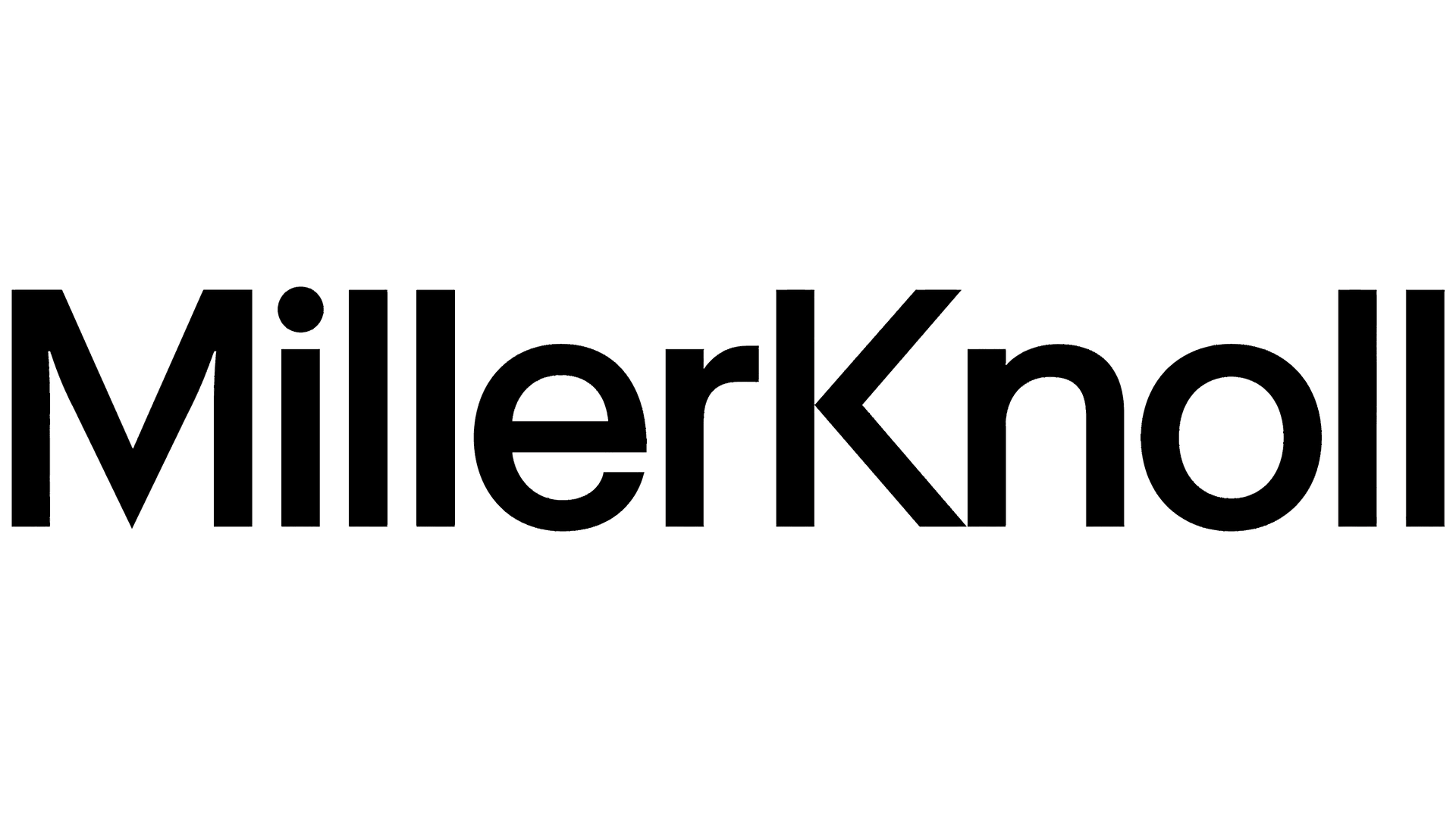 The black MillerKnoll logo on a white background.