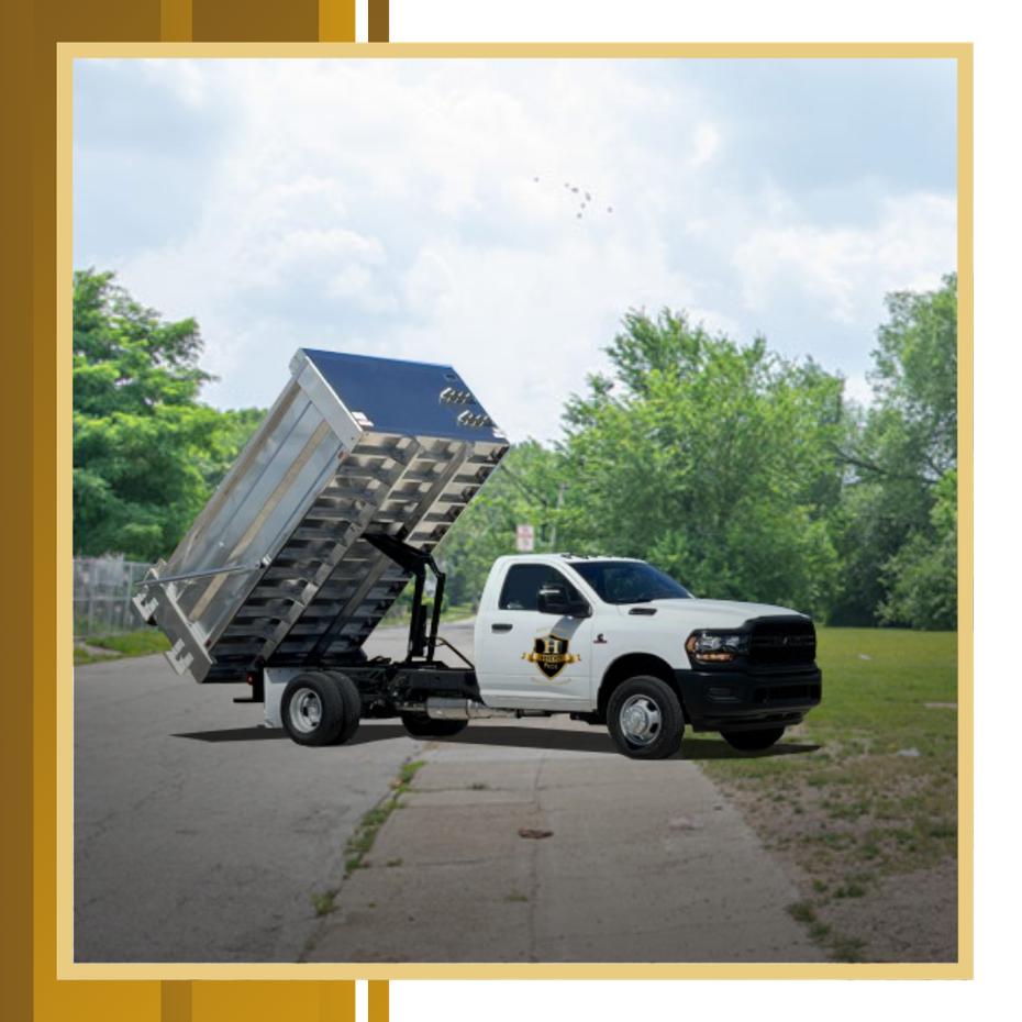 HSDO Junk Removal truck parked outside