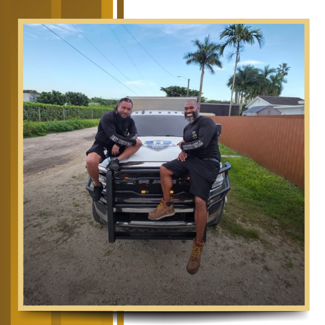 HSDO Junk Removal two guys on the dumpster