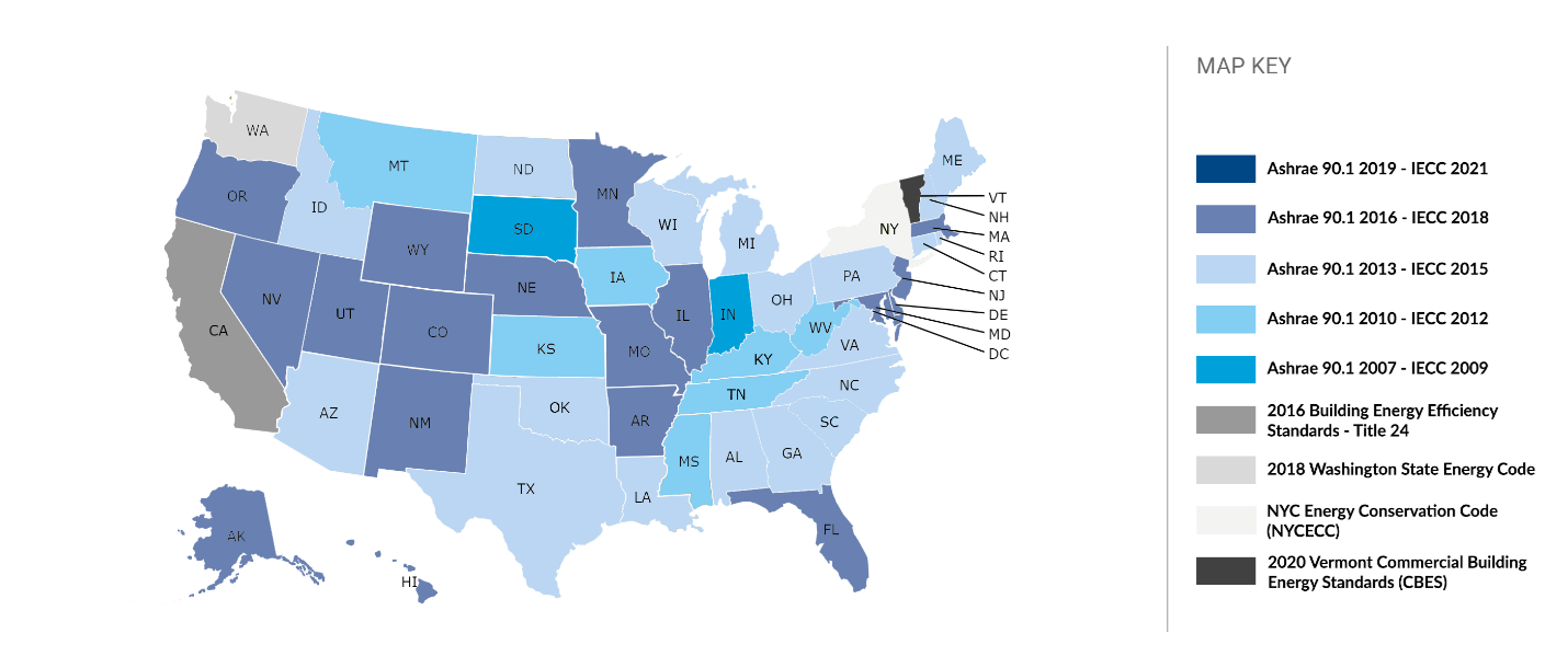 U.S. Energy Codes Adopted by States