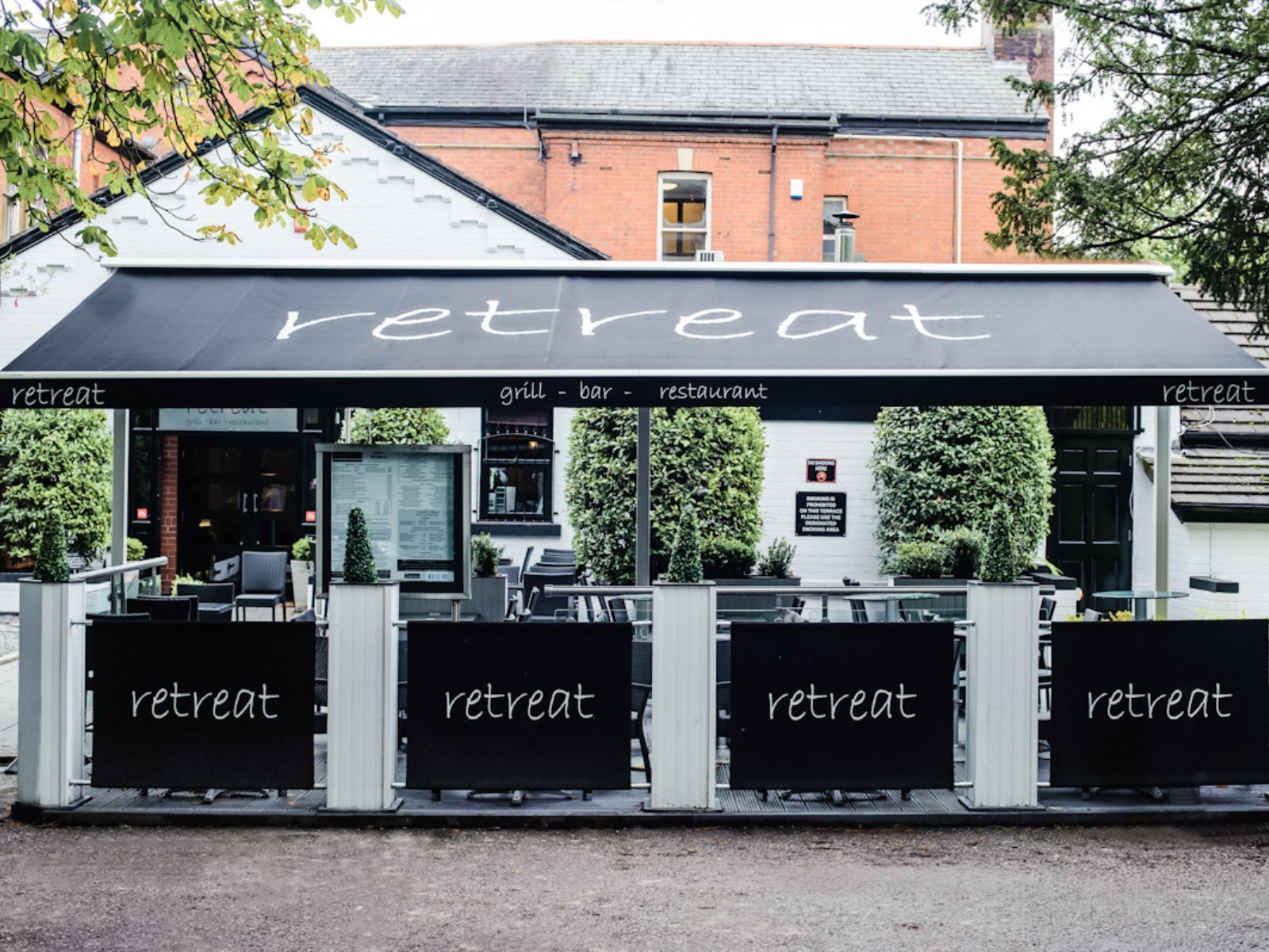 Butterfly Awnings Used in Commercial Venue