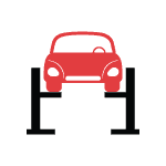 Car garage icon
