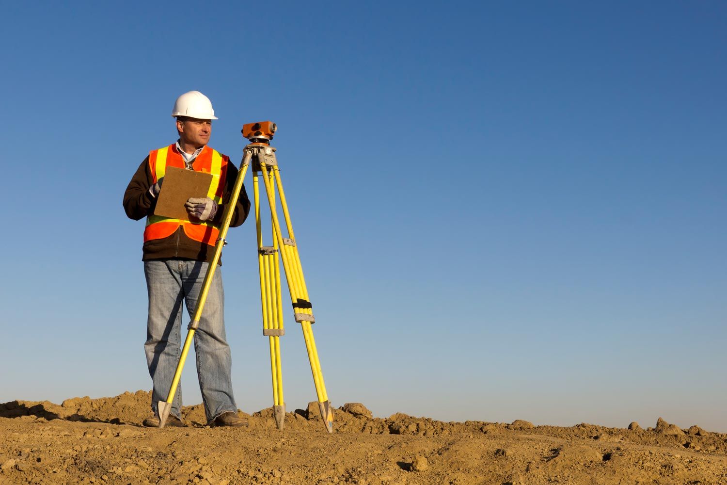 Orange Theodolite Prism — Floresville, TX — Polluck & Sons Surveying Inc.