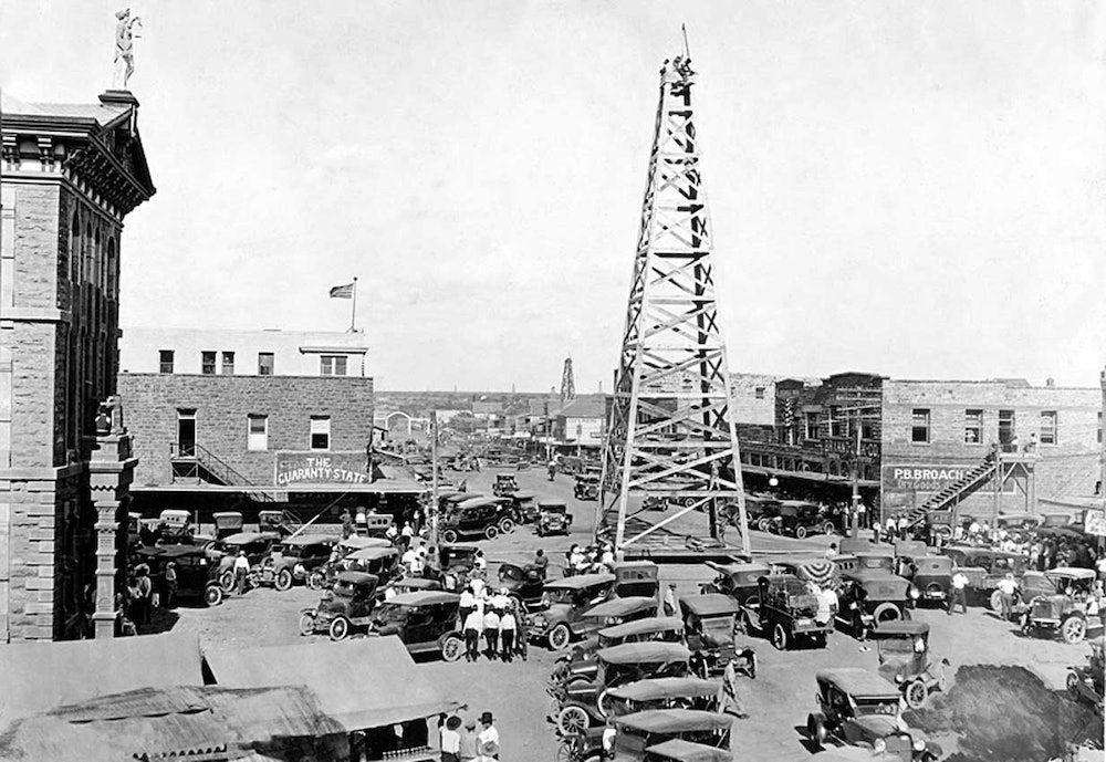 Oilfield in Breckenridge, Texas