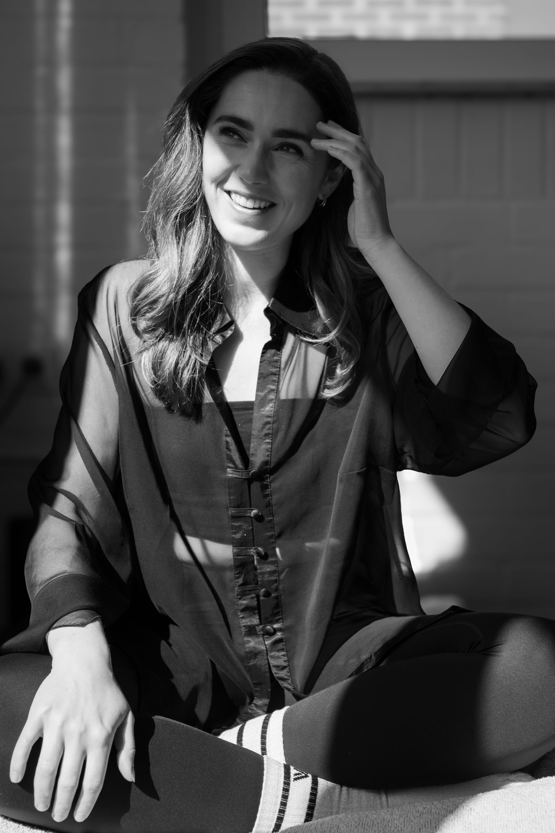 black and white portrait