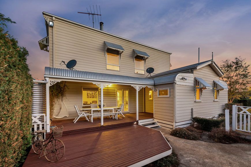Australian House At Night — Decking in Wollongong