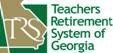 The logo for the teachers retirement system of georgia.