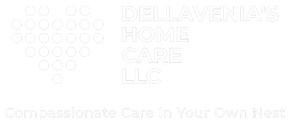 A white background with the words `` compassionate care in your own nest '' written on it.