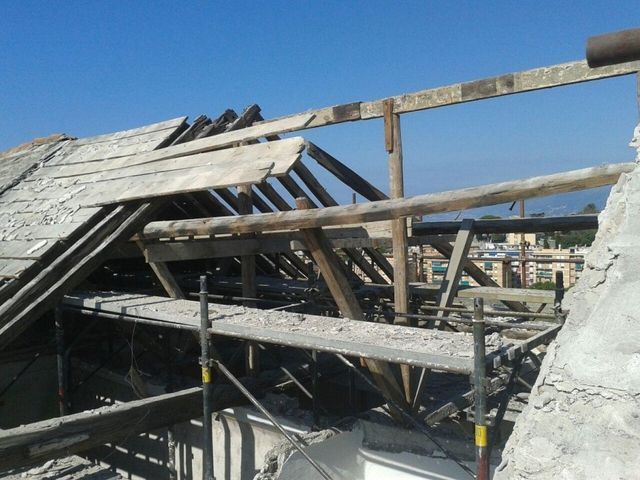 intervento di ristrutturazione di un tetto