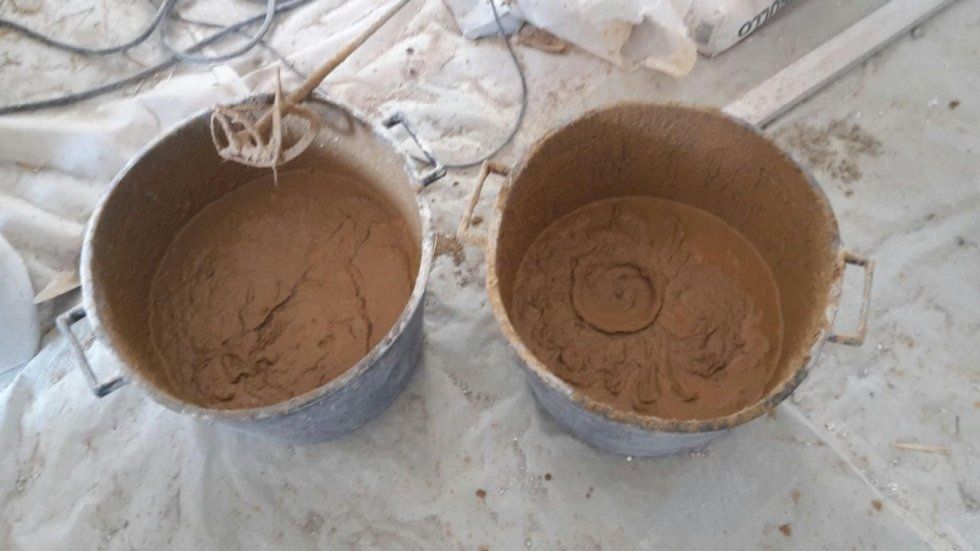 secchi con argilla per l'edilizia