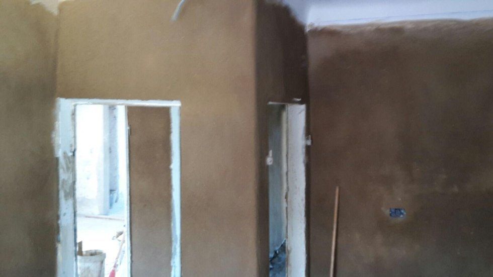 pareti con rivestimento in argilla