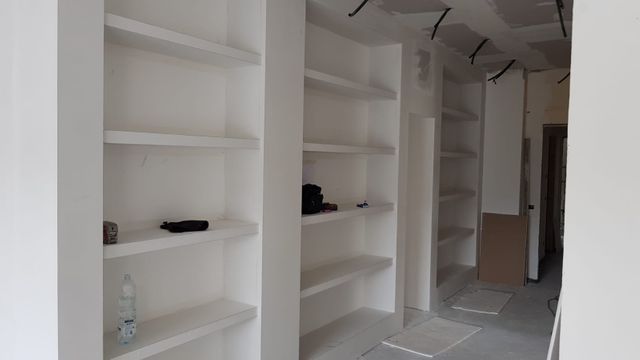 libreria in cartongesso