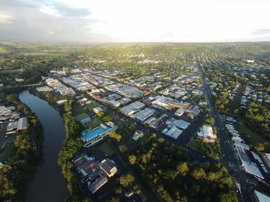 Aerial View of the City — North Coast Building & Maintenance in Lismore, NSW