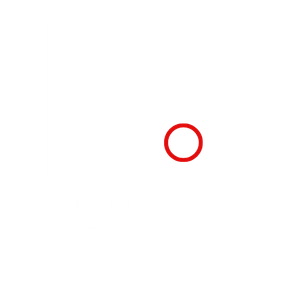 Cercle rouge sur fond blanc.