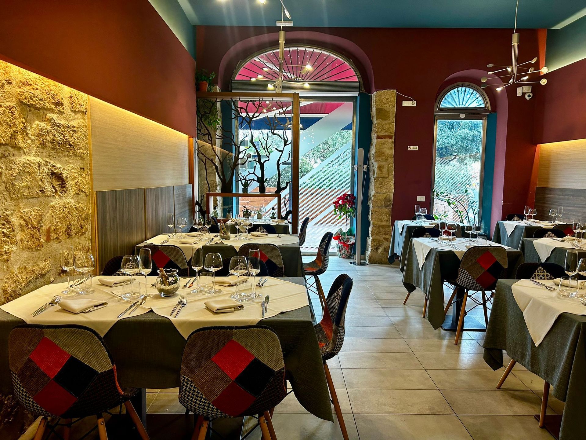 Ingresso del ristorante tipico siciliano ad Alcamo