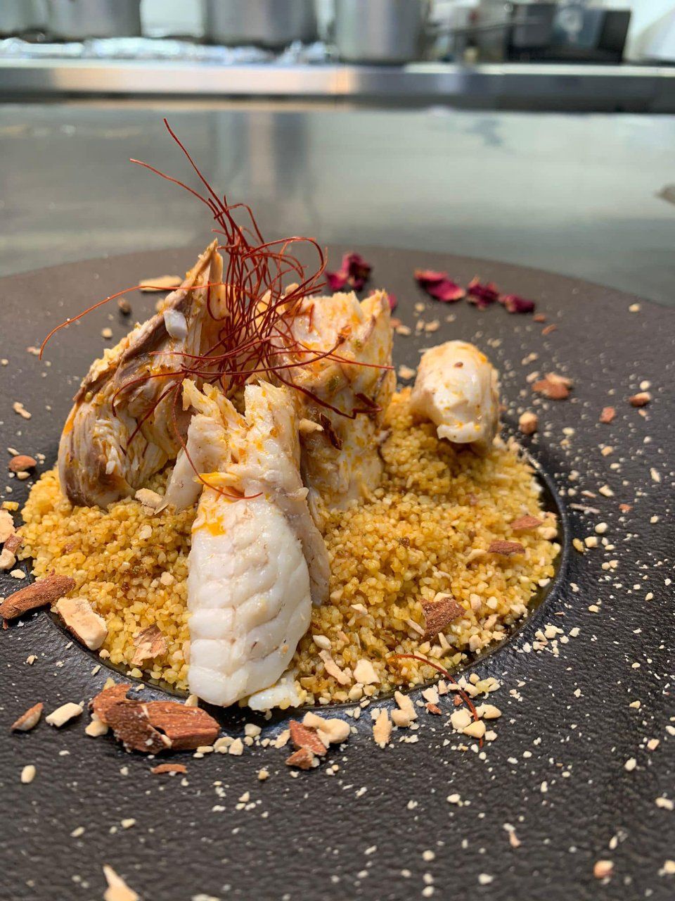 Piatto tipico di pesce della cucina trapanese