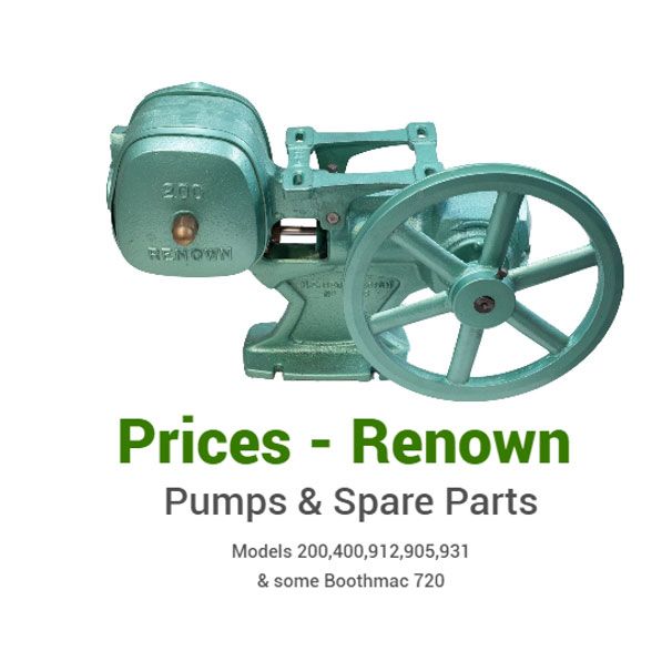 A picture of a pump that says prices - renown pumps & spare parts