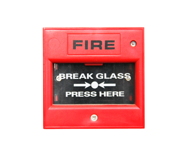 red fire alarm box