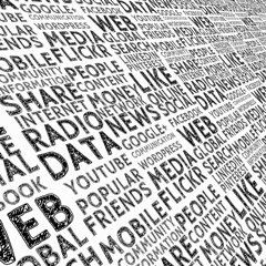 A bunch of words are written on a white background.