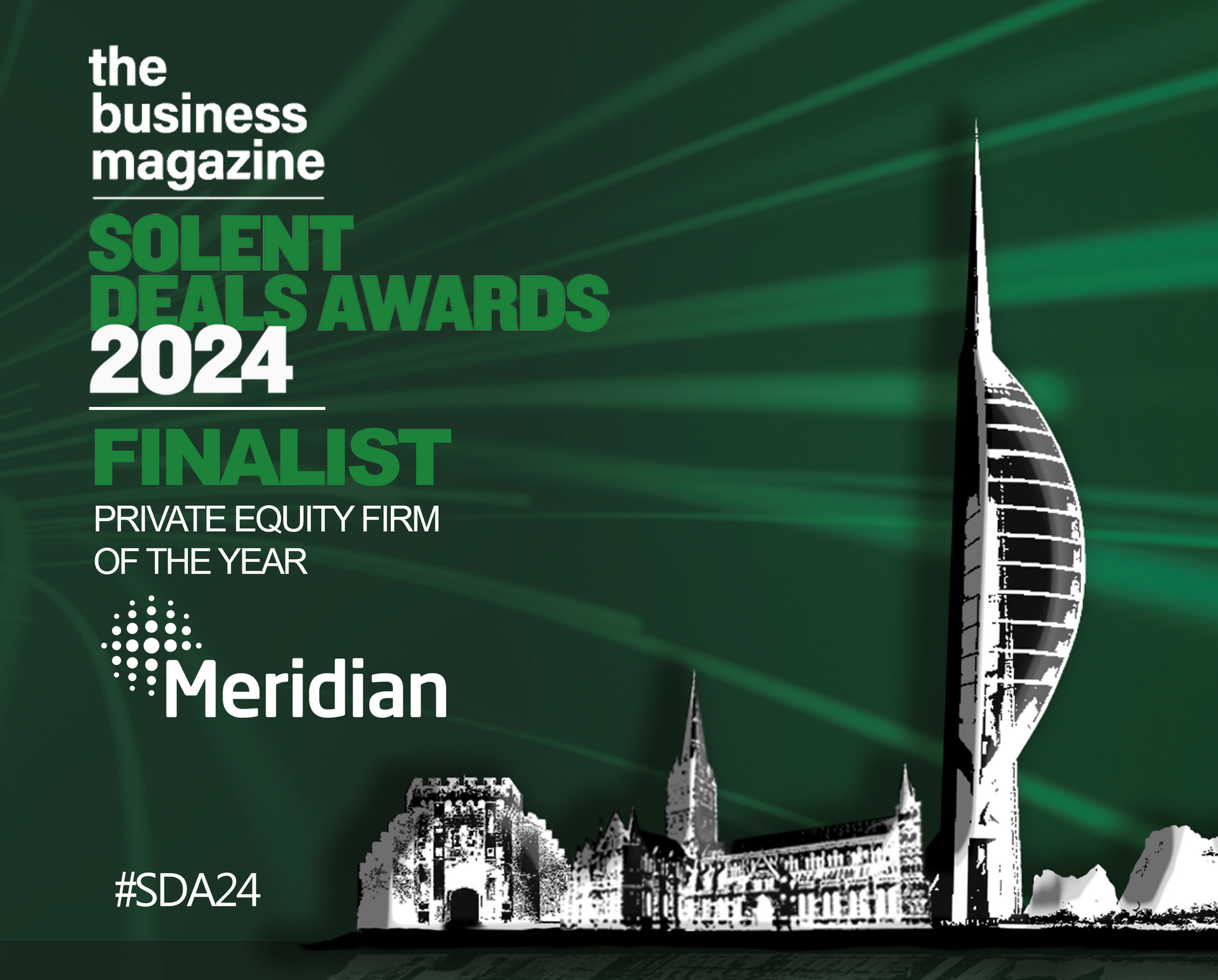 A poster for the business magazine solent deals awards 2024