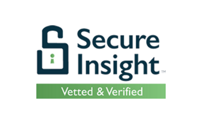 The logo for secure insight vetted and verified