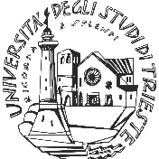 logo con delle costruzione e un campanile con scritto Università degli studi di Trieste