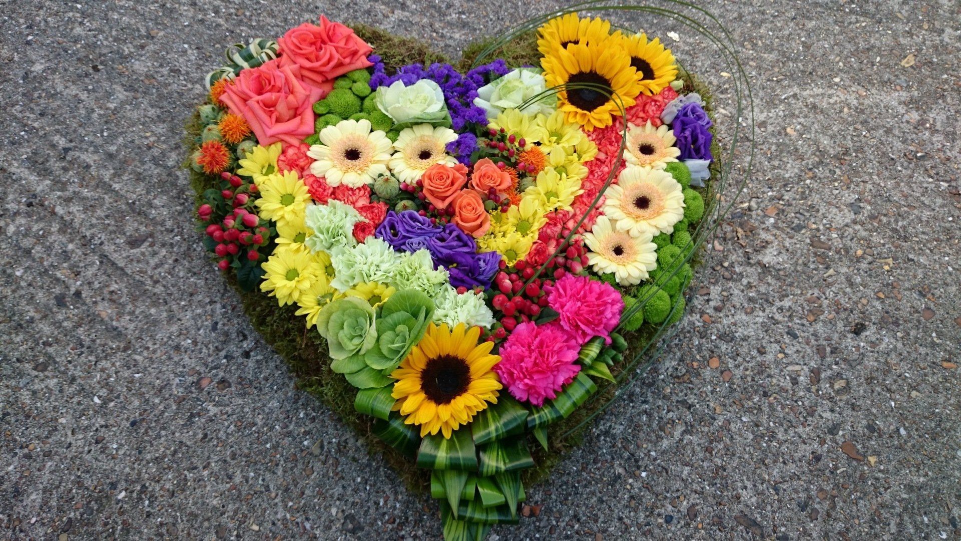 heart shape bouquet
