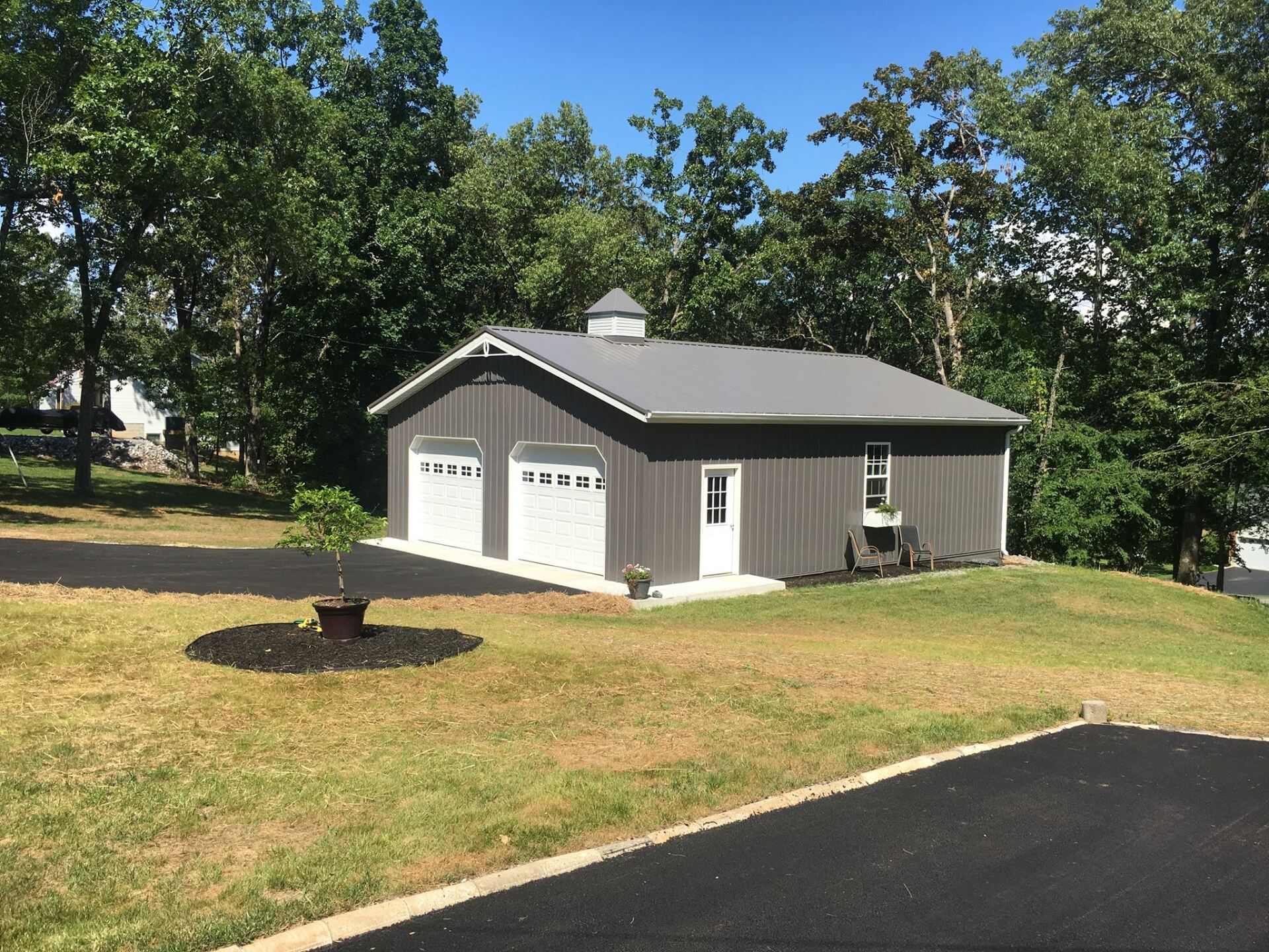 Barn House With Trees — Cunningham, KY — Gaither Home Construction