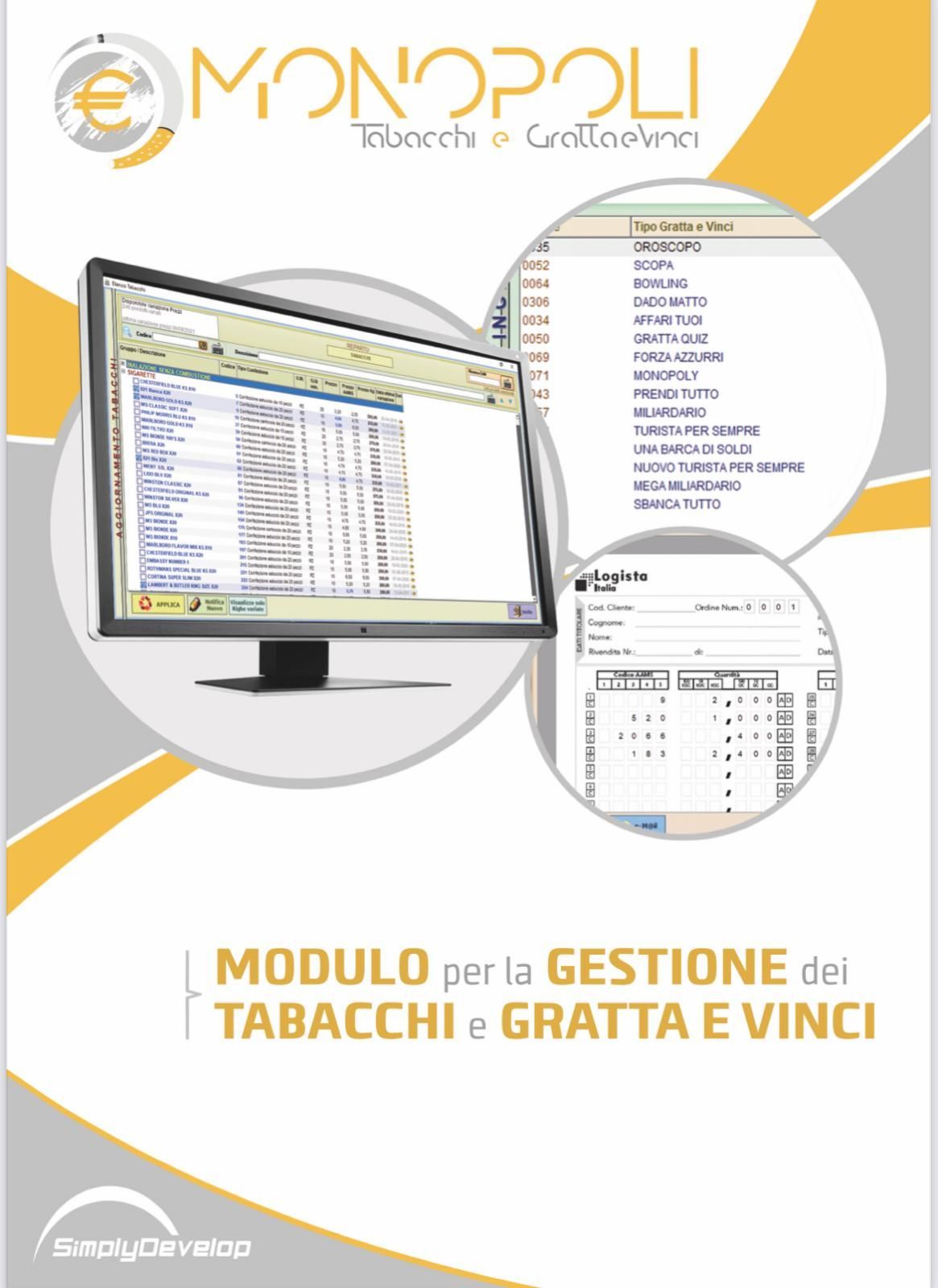 Un monitor di computer è sulla copertina di un opuscolo del Monopoli