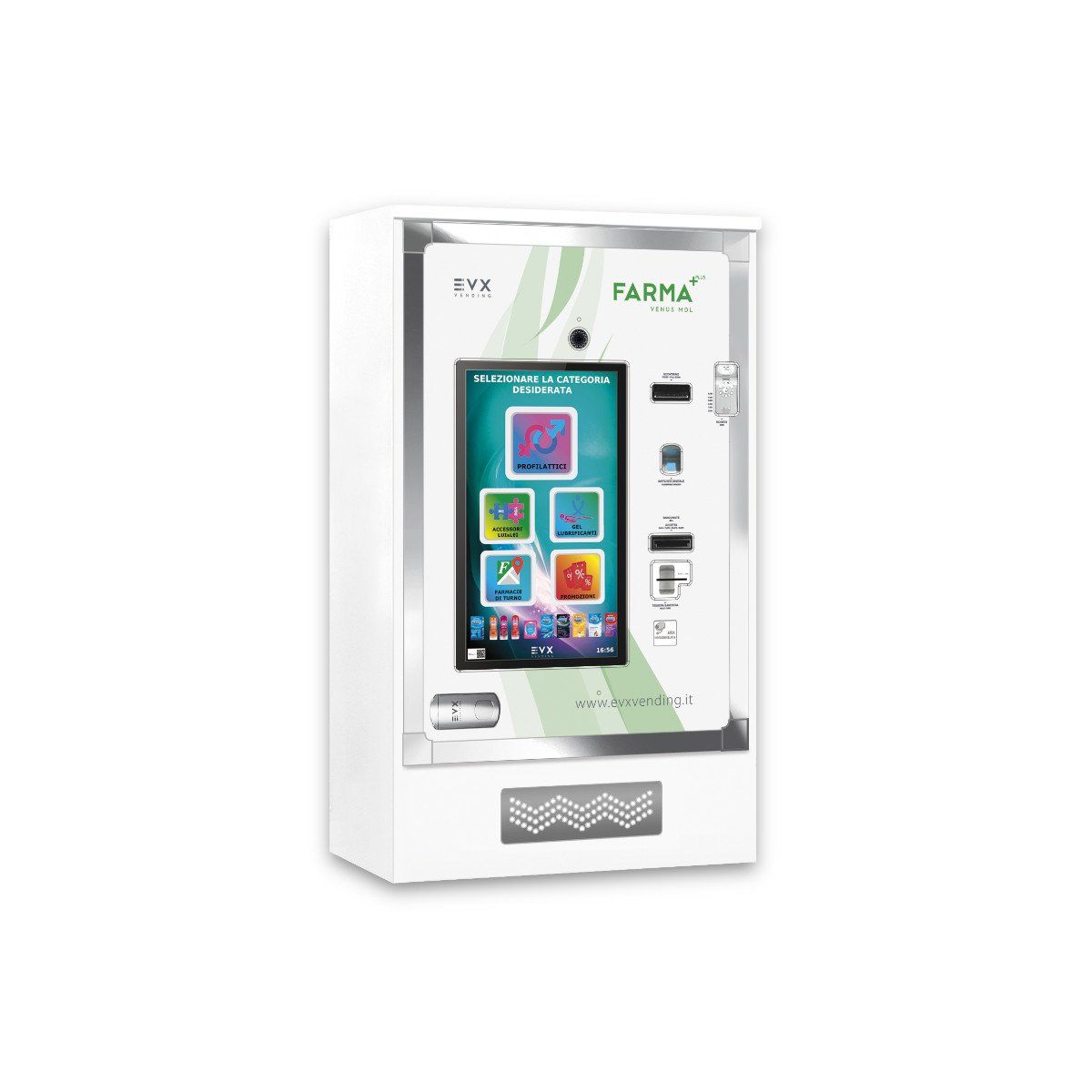 Una scatola bianca con un telefono cellulare al suo interno.