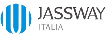 Un logo blu e bianco per jassway italia