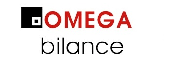 Un logo per omega balance è mostrato su uno sfondo bianco
