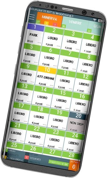 Un telefono cellulare con un calendario sullo schermo.
