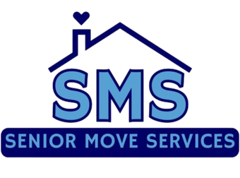 Logo for Senior Move Services: blue house with 