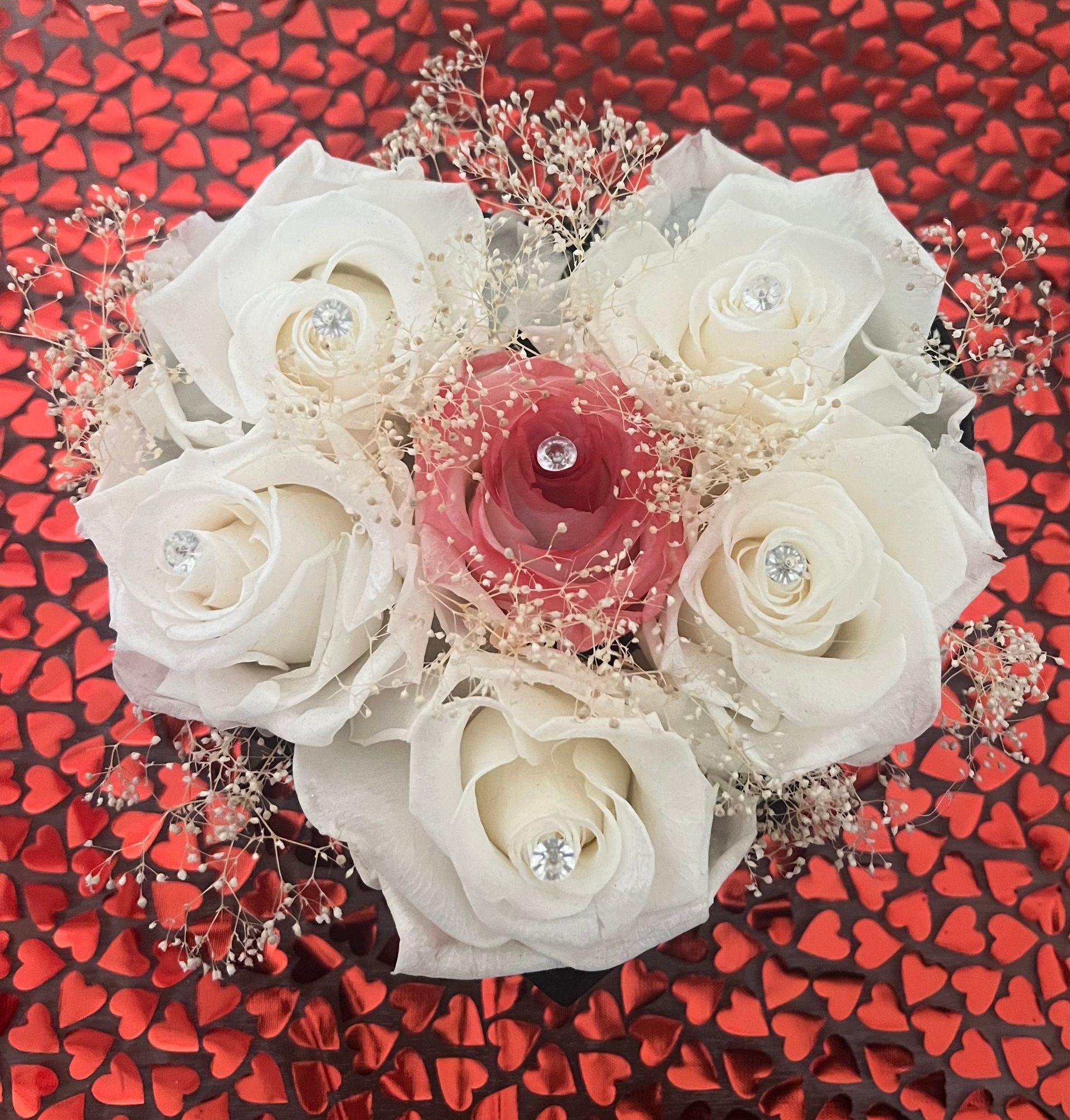 Cuore di rose eterne profumate