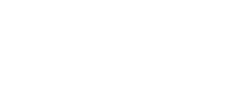 Paragon Apartments Logo - White