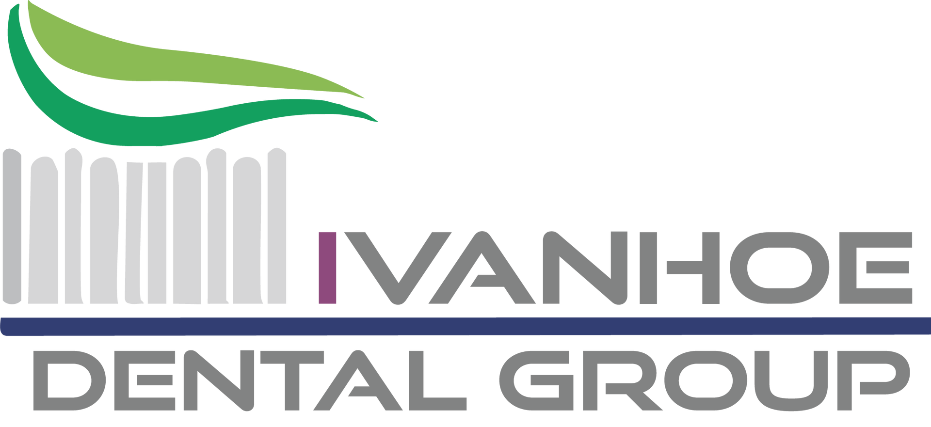 toothbrush logo for ivanhoe dental group in riverdale illinois